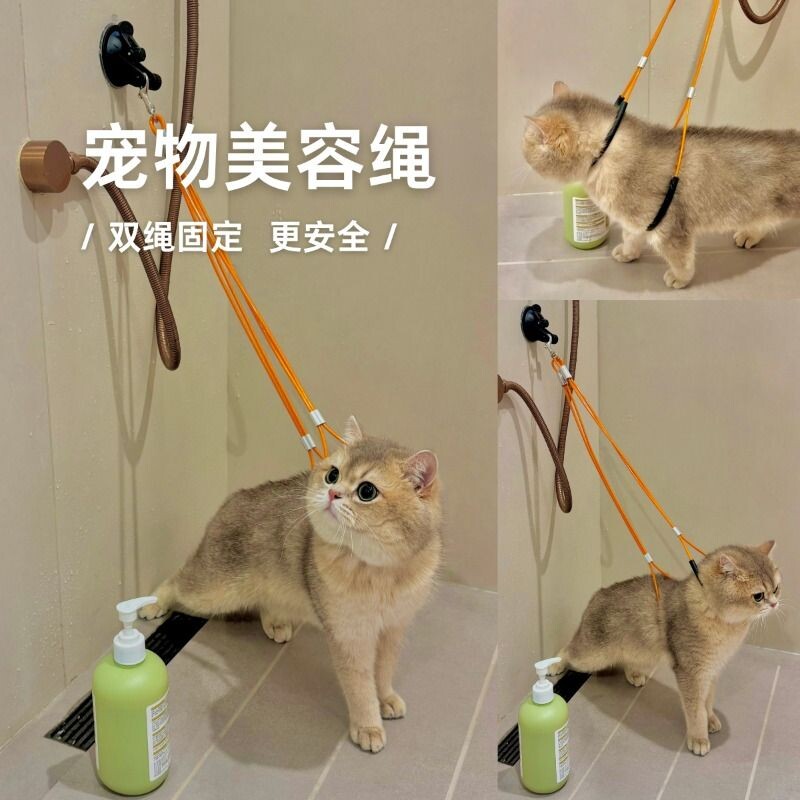 猫咪洗澡固定器狗剪毛洗猫宠物美容台神器防抓咬狗狗洗澡固定吊绳图片