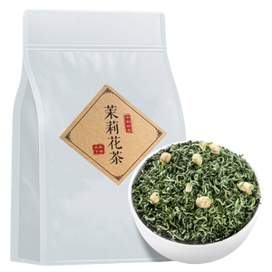茉莉花茶2024新茶特级茶叶广西横县浓香型茉莉飘雪绿茶花草茶500g