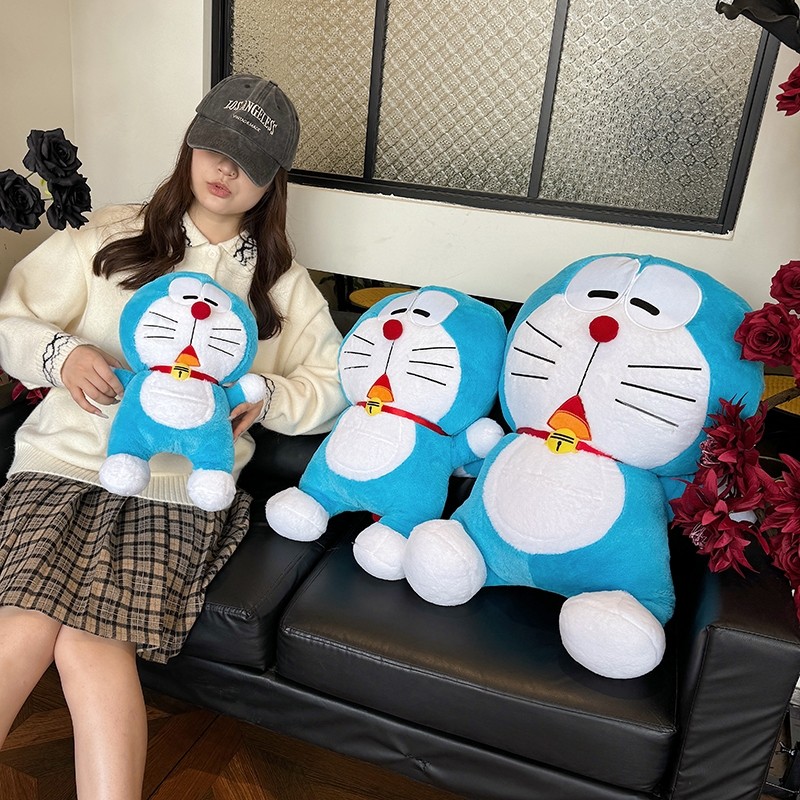 哆啦A梦公仔玩偶布娃娃机器猫抱枕蓝胖子毛绒玩具生日礼物送女友