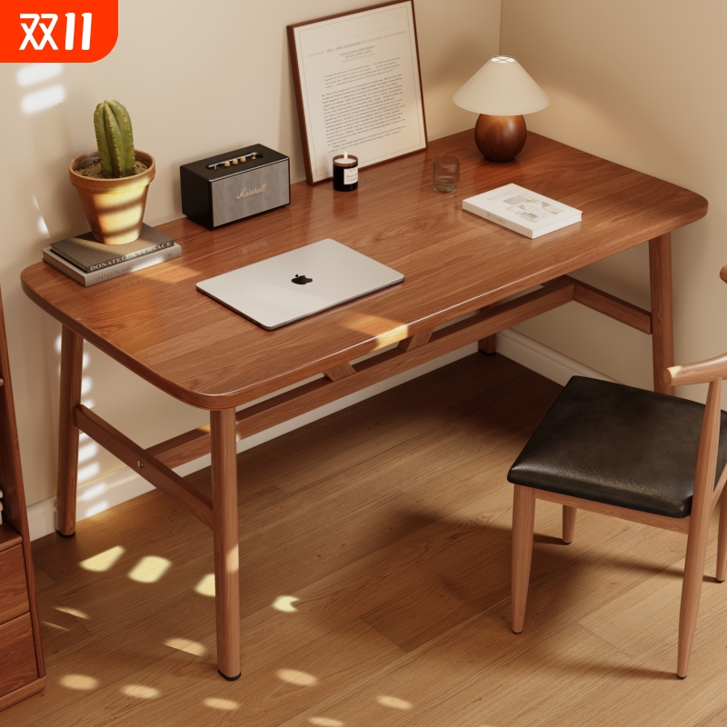 电脑桌卧室家用书桌办公桌子女生简约工作台长方形简易出租屋桌椅
