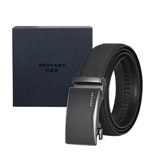 高端 真皮自动扣纯牛皮腰带送礼时尚 男士 皮带礼盒款