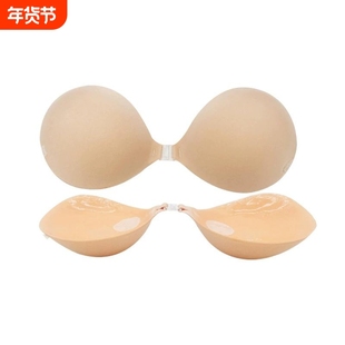 加厚圆杯5CM抹胸一字肩内衣无肩带不掉胸罩防滑裹胸无带隐形文胸