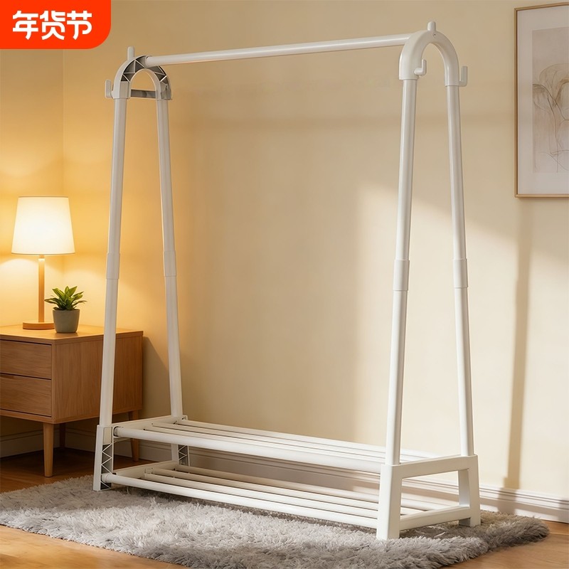 衣帽架落地卧室家用房间挂衣架晾衣架简易移动收纳挂衣服架子结实