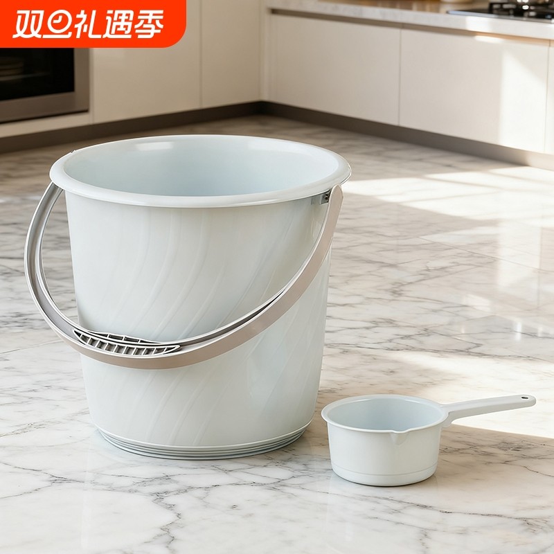 水桶家用加厚桶学生宿舍用洗衣桶脸盆套装塑料桶储水桶手提大容量