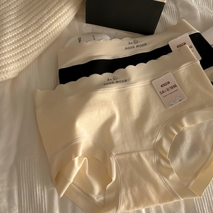 头无痕夏季 5条内裤 女生纯棉A类新疆棉5A全棉透气抗菌中腰三角短裤