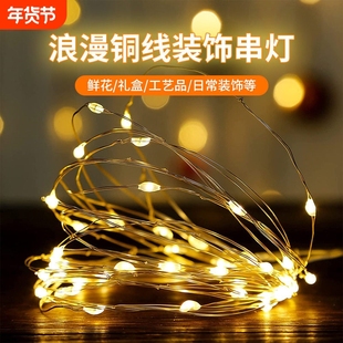 led小彩灯串灯闪灯氛围灯条装饰树礼物满天星灯带灯珠圣诞节彩色