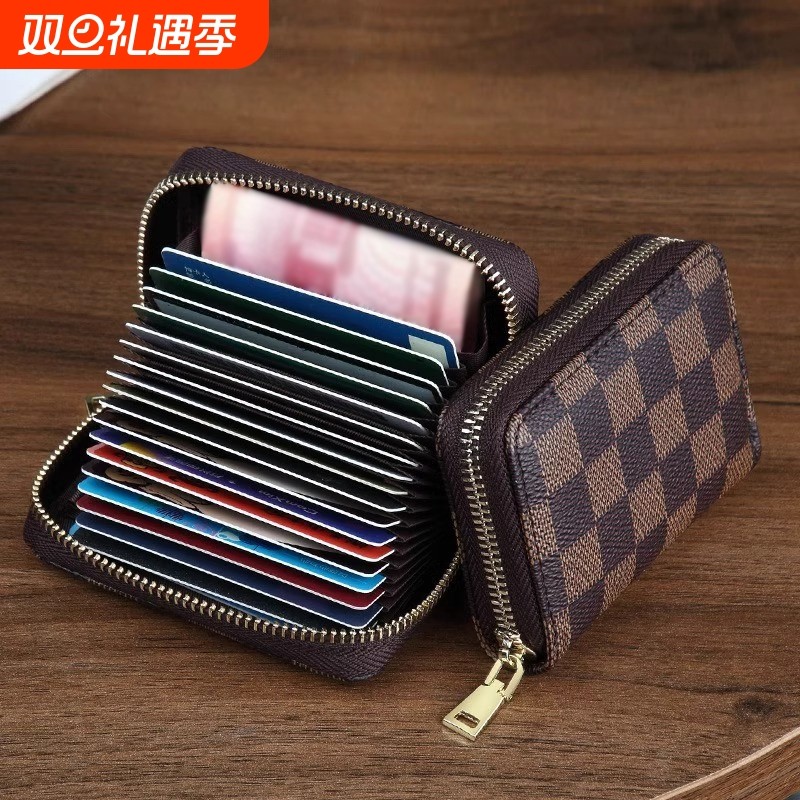 卡包女防消磁证件位大容量驾驶证多卡位卡片包钱包一体包零钱驾照