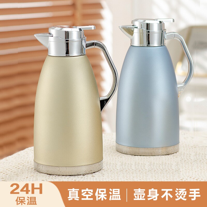 304不锈钢真空罗马壶防尘热水壶大容量酒店办公暖水瓶家用保温壶