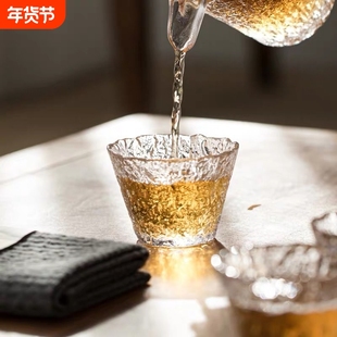 小白酒杯家用一口杯清酒酒具玻璃日式套装一两酒盅特色可爱烧酒杯