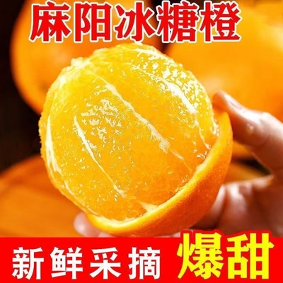 湖南麻阳冰糖橙9斤新鲜现摘果