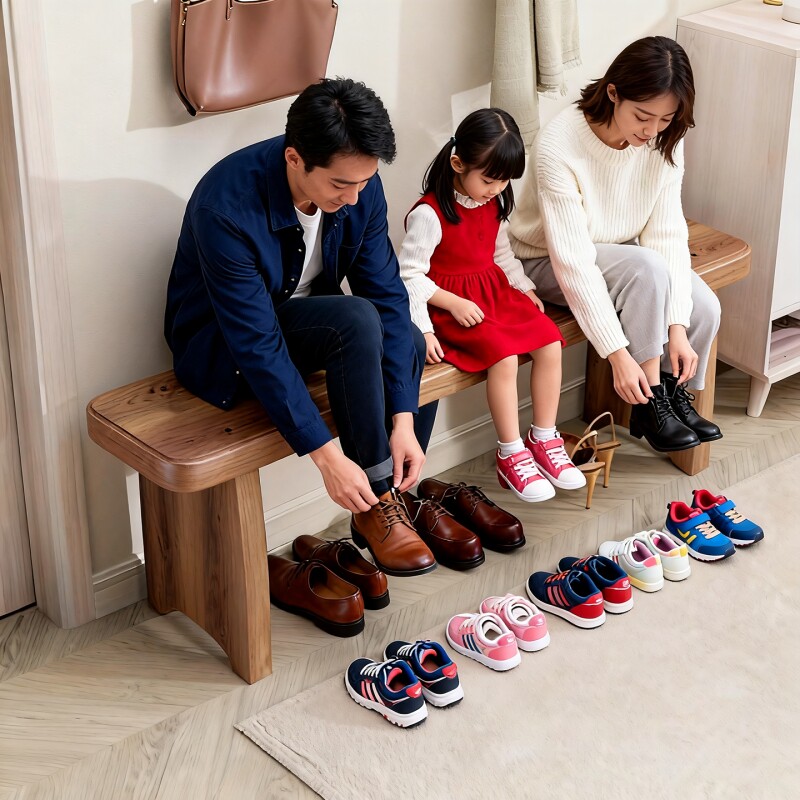 客厅换鞋凳门口家用鞋架实木可坐鞋柜入户玄关加高简约环保长条凳