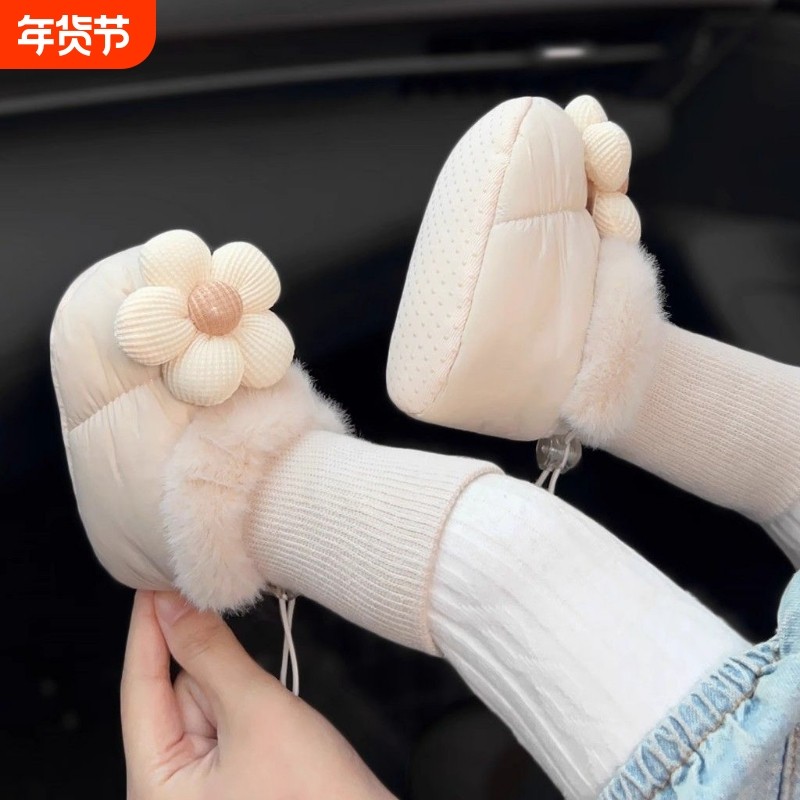 婴儿袜子加绒加厚保小女孩保绒绒鞋袜仿兔毛可爱公仔新年醒狮,童鞋/婴儿鞋/亲子鞋,婴儿步前鞋/袜鞋,淘宝优惠券,粉丝福利购,淘宝优惠卷