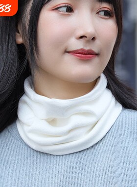 秋冬季薄款简约时尚围脖男女套头脖套韩版百搭保暖护脖颈毛线围巾