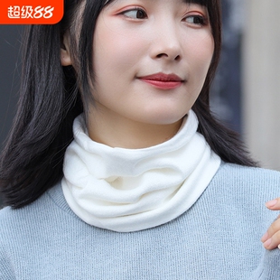 秋冬季薄款简约时尚围脖男女套头脖套韩版百搭保暖护脖颈毛线围巾