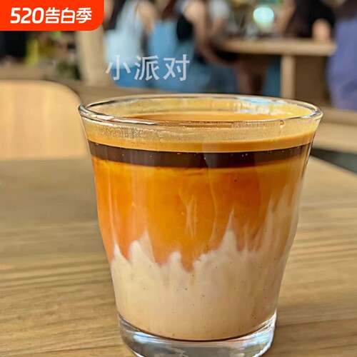 dirty咖啡杯冰美式耐热透明高硼硅玻璃水杯ins日式简约澳白拿铁杯