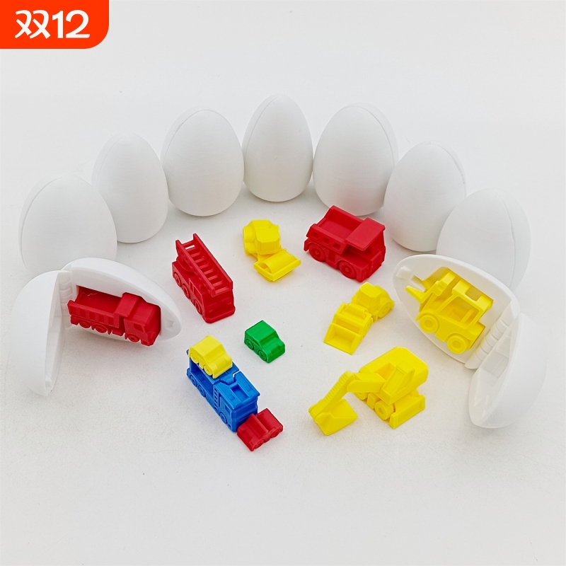 3d打印扭蛋工程车挖掘机手办模型迷你男女孩儿童玩具扭蛋机赛车