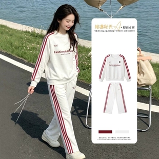 女童卫衣套装秋2026新款女孩大童洋气时髦运动长袖儿童夏季两件套