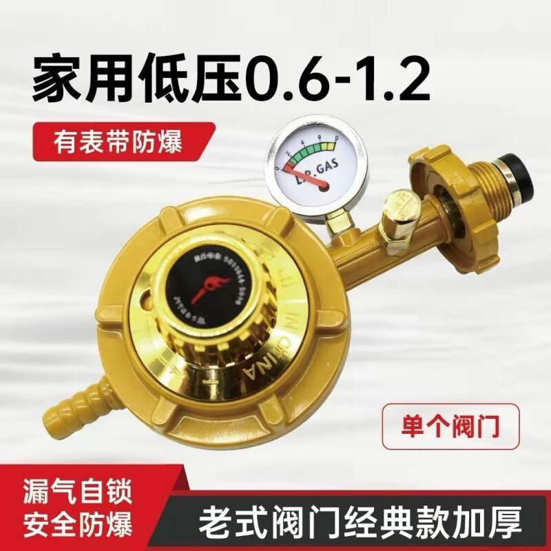 家用液化气安全阀煤气罐带表图片