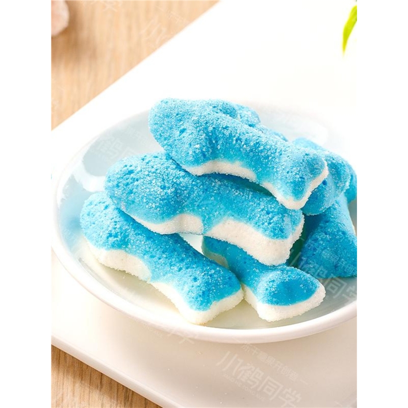 冻干糖混合口味棉花糖橡皮糖校园趣味儿童零食酥脆解馋美味