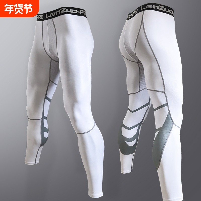 运动紧身冰丝衣服男pro篮球裤跑步健身训练套装液体速干打底高弹