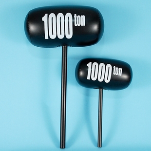 充气锤玩具气球锤子超大号惩罚互动敲打空气千吨锤吹气狼牙棒榔头