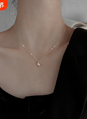 ins风韩版气质水滴项链配饰女复古时尚优雅简约锁骨链创意小众潮