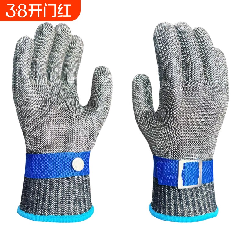 美标9级斗刀侠DD-706A防割手套不锈钢丝杀鱼服装裁剪验厂耐磨
