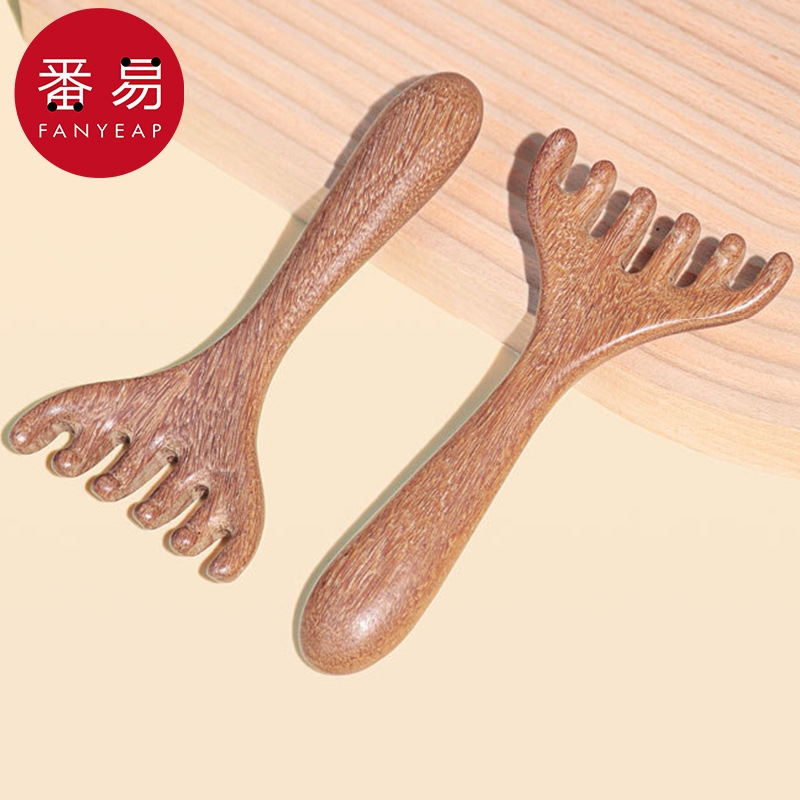 按摩器/头部EA1sl001-家用头部刮面部脸部眼部按压器按头器六爪