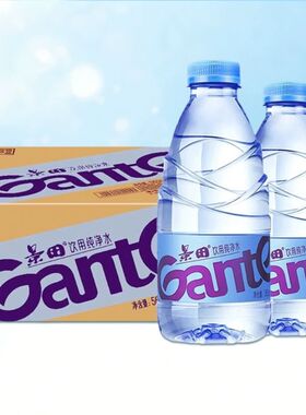 景田纯净水360ml*24瓶整箱家庭饮用水560ml运动bb饮料饮品家用