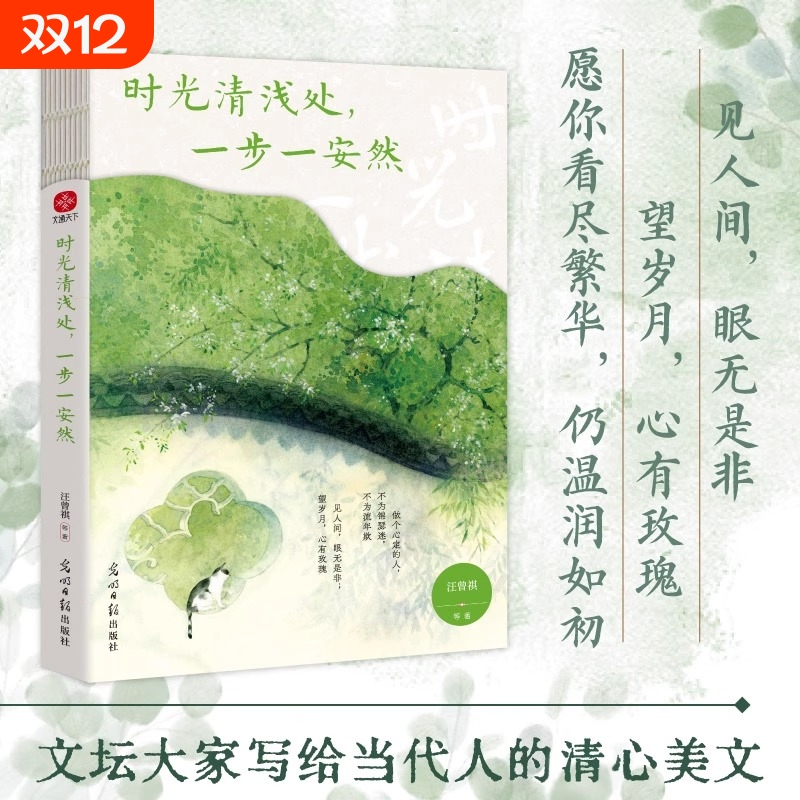 时光清浅处一步一安然汪曾祺季羡林梁实秋等写给当代人的清心美文愿每个为生活奔波的人都能心有所定温润如初！岁月散文文学经典