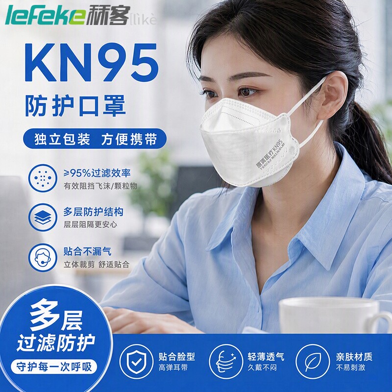 【5片】秝客KN95防护口罩