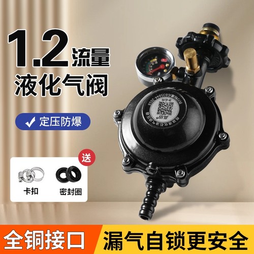 家用新国标1.2防爆液化气减压阀煤气自锁低压阀燃气自闭阀定压阀