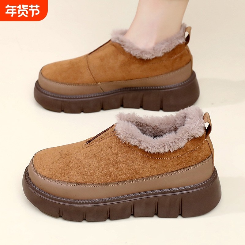 回力女鞋雪地靴女冬季新款老北京棉鞋女加绒加厚保暖防滑妈妈棉靴