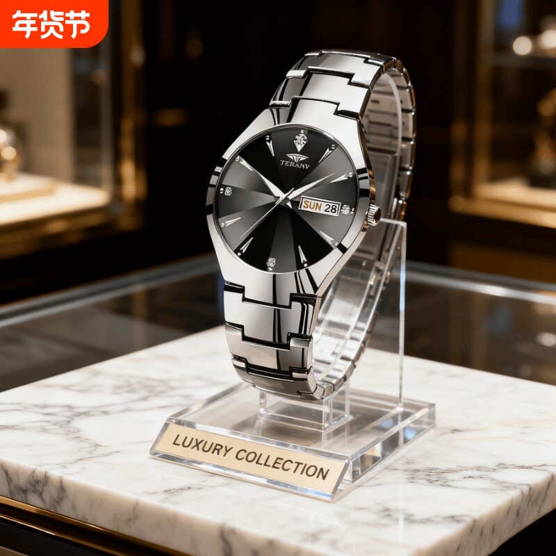 名牌男士手表正品官方旗舰瑞士非机械手表男款2024新款防水石英表