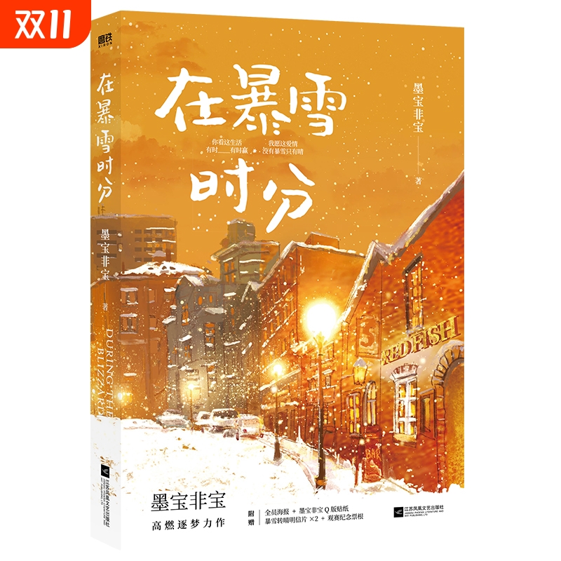 在暴雪时分实体小说书墨宝非宝吴磊赵今麦主演同名电视剧原著小说蜜汁炖鱿鱼归路青春言情小说畅销实体书