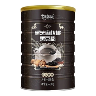 蒲草茶坊 黑芝麻核桃黑豆粉 600g*1罐