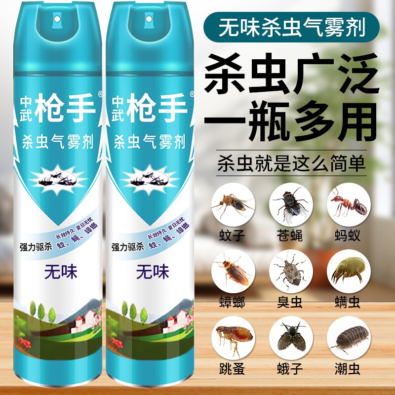 杀虫剂气雾剂家用室内灭蚊子蟑螂药苍蝇蚂蚁非无毒喷雾强力长效 - 实物图
