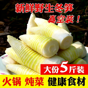 竹笋冬笋新鲜2025春笋新鲜野生竹笋清水笋楠竹笋真空袋装蔬菜火锅