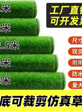 仿真草坪地毯人造绿色阳台装饰铺垫人工户外塑料假草皮地垫地面