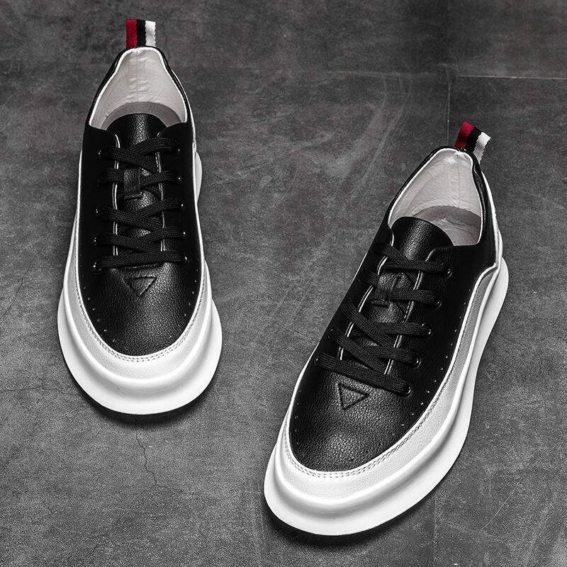 港风男鞋秋冬2019新款小白潮鞋韩版潮流运动休闲白鞋百搭白色板鞋