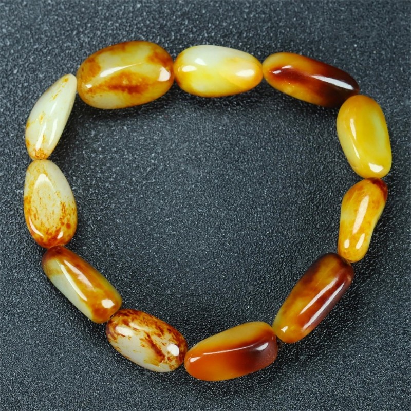 【送证书】新疆和田玉手串手链随行佛珠文玩玉石手串男女款送礼物