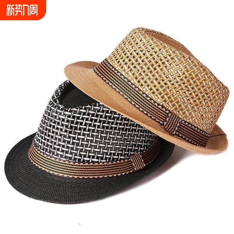 春夏中老年男士亚麻礼帽老人礼帽爸爸礼帽夏天凉帽遮阳帽