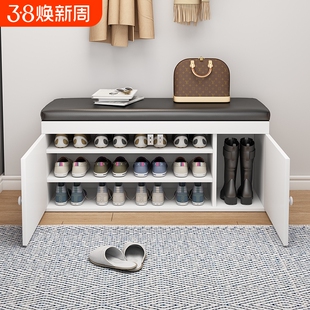 鞋柜家用门口一体入户换鞋凳多层可坐式鞋架防尘免安装收纳玄关