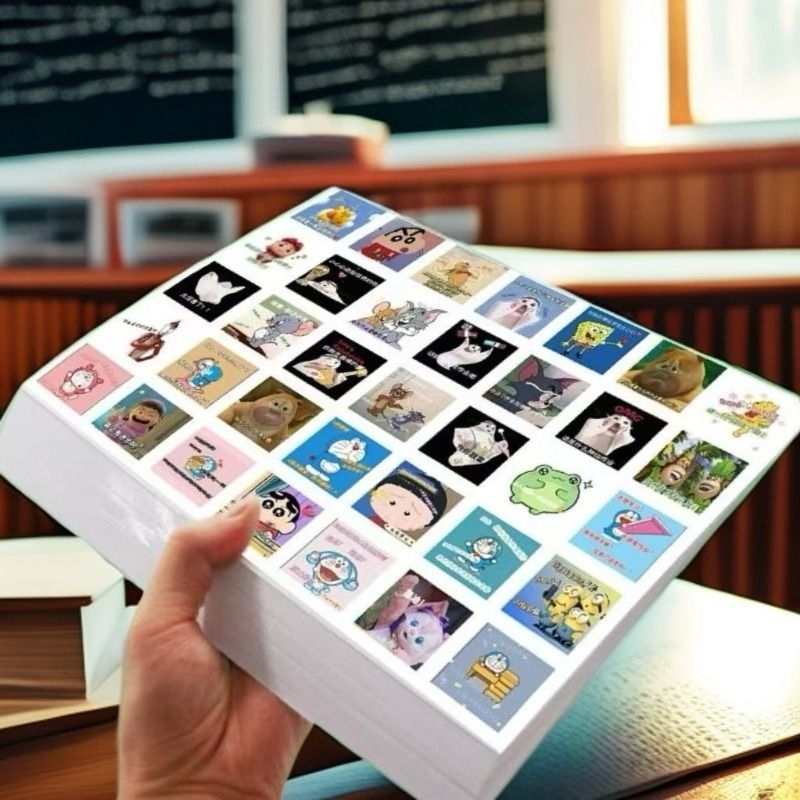 可爱老师教师批改作业表情贴纸表扬批评贴画装饰手账作业本专用个性创意自粘贴