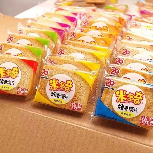 米多奇烤香馍片馒头片整箱
