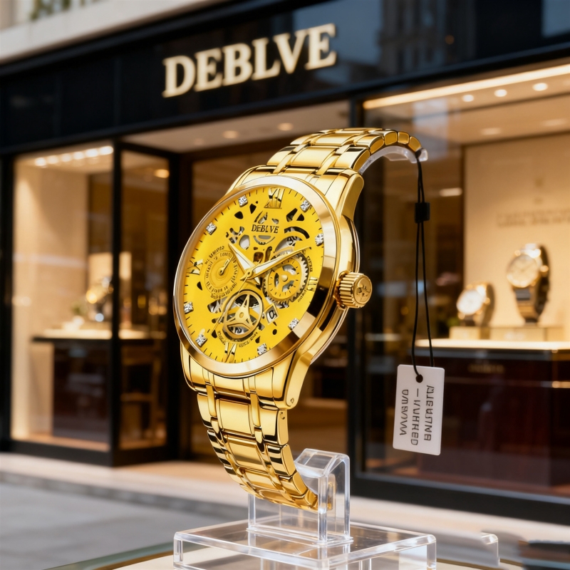 腕表高级感男士男款手表全自动非机械表正品名牌钢带商务防水石英