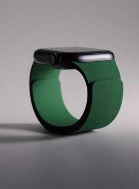 适用苹果iwatch手表S10表带硅胶S9磁吸S8荔枝纹7夏季65男女款applewatch腕带4SE高级感ultra高级纯色新款橙色