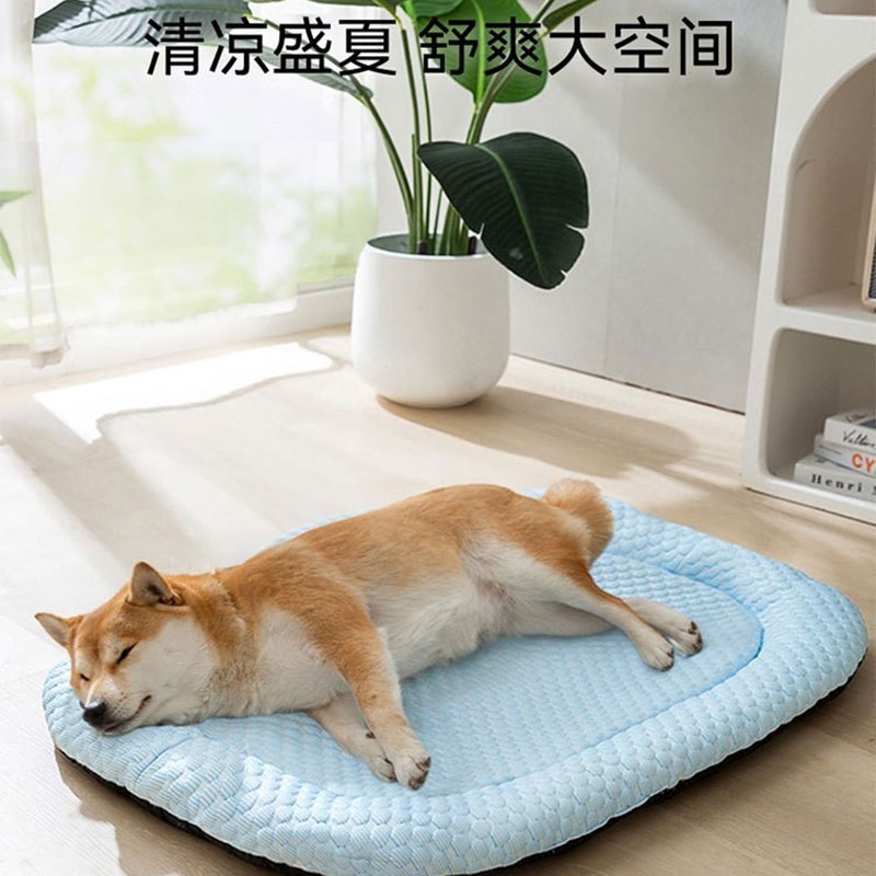 猫窝新款凉感垫春夏季大眼怪兽凉感清凉小中型犬透气雪纳瑞狗窝窝