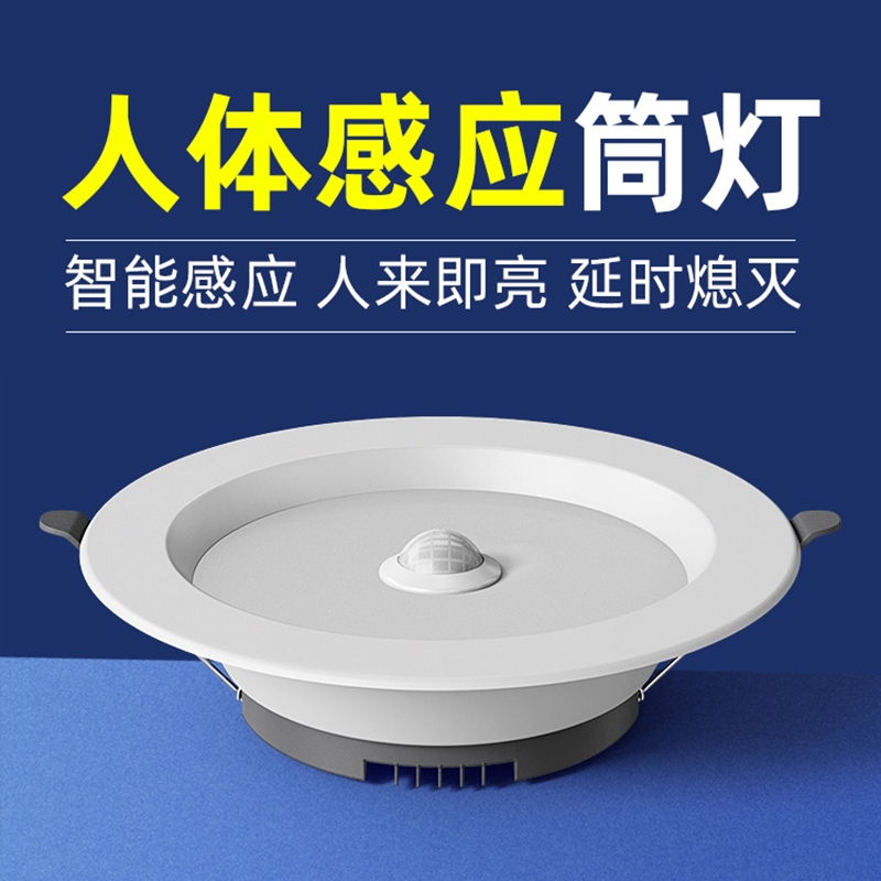 led智能人体声光感应筒灯