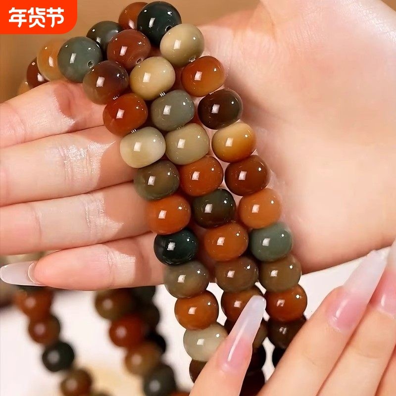 敦煌飞天菩提子手串108颗佛珠男女文玩多圈手链菩提子手持盘玩